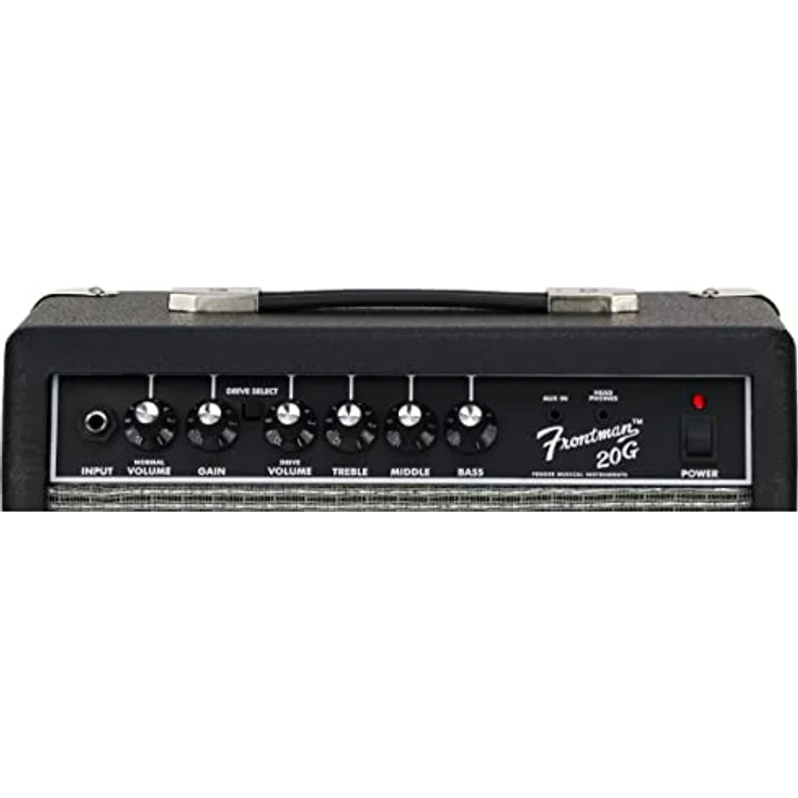 Fender Frontman 20G, Transistor Combo Verstärker für E-Gitarre mit 20 Watt Leistung und 8'' Special Design Lautsprecher, schwarz – Bild 4