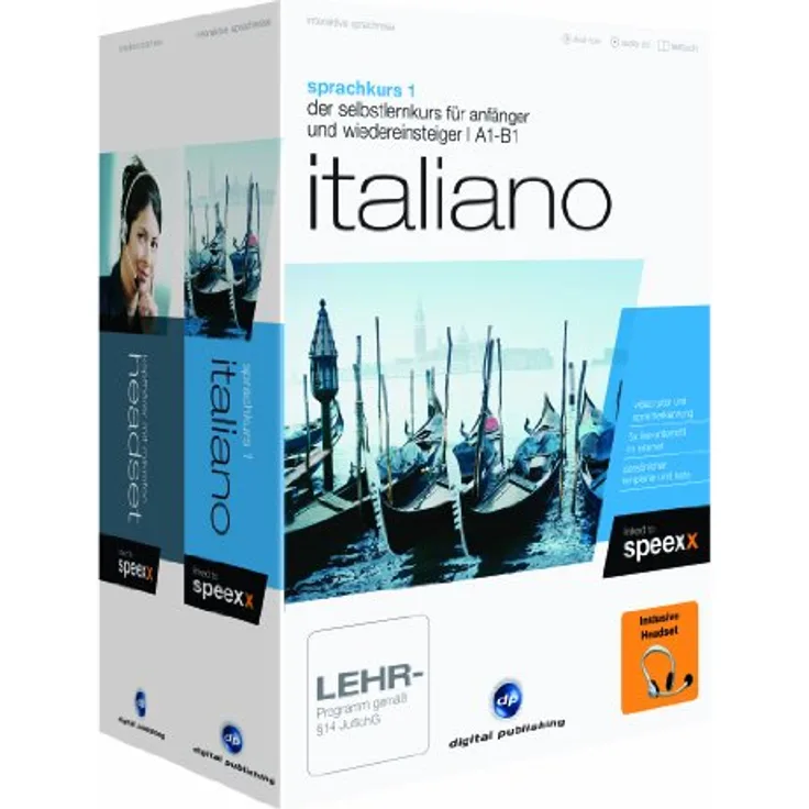 Interaktive Sprachreise: Sprachkurs 1 Italiano + Headset
