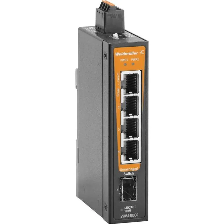 Weidmüller Unmanaged Netzwerk-Switch, 5 Port Gigabit Ethernet Switch