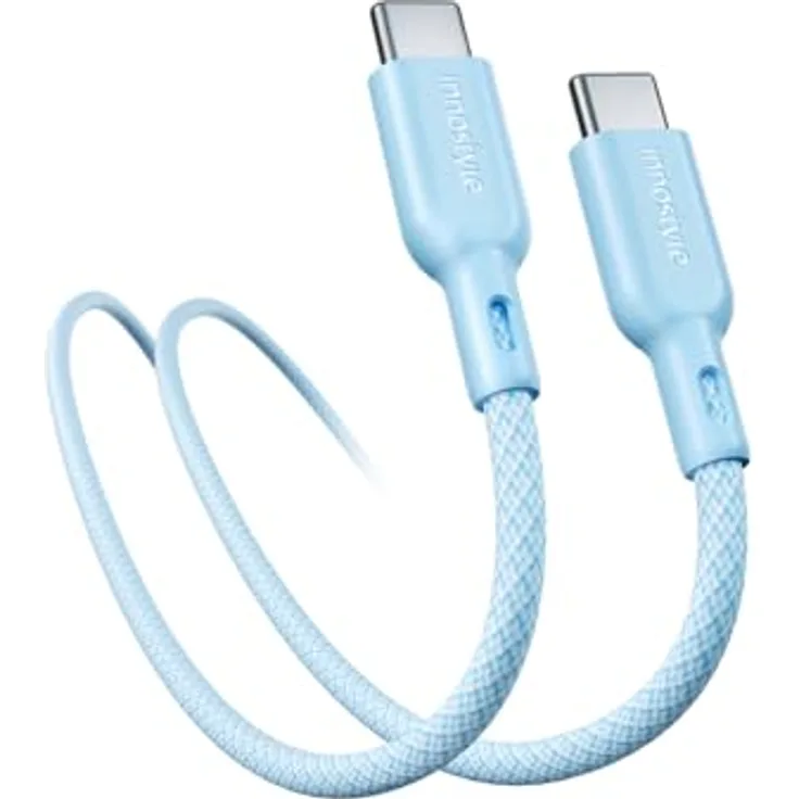 INNOSTYLE USB C Kabel, 2M Schnellladekabel mit 60W Typ C PD für iPhone 16/15/14 Pro Max, Samsung S24/S23 Ultra, Pixel 7, iPad Pro, MacBook Air – elegantes Design in zwei Farben