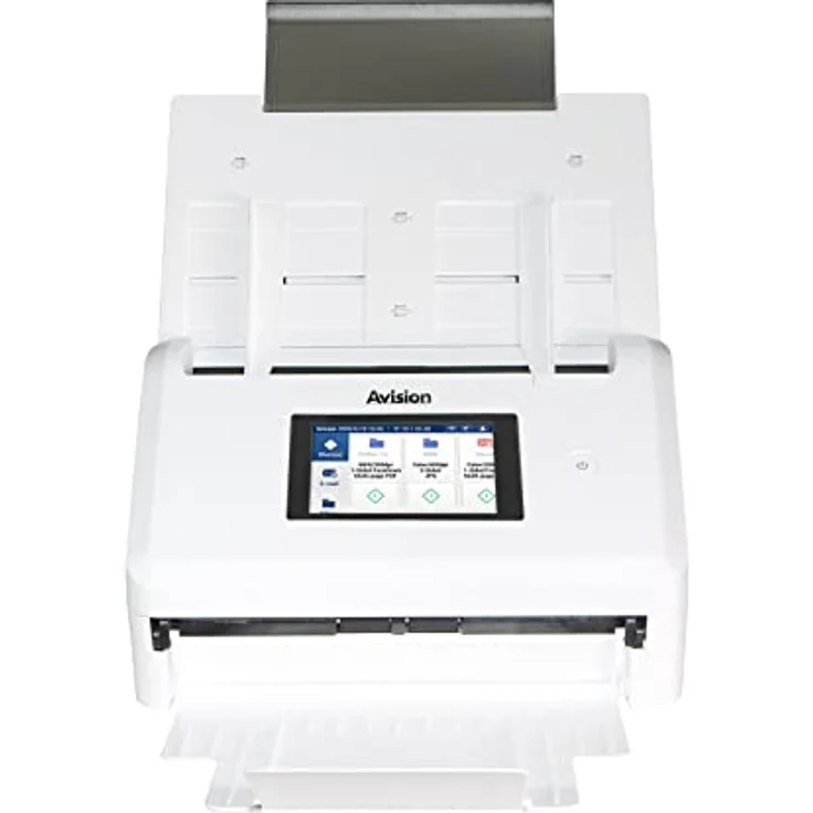 Avision AN335WL Stand-Alone A4 Dokumenten Scanner mit Bildprozessor VM3 I 10 92cm (4 3) Touch Display 40ppm/80ipm 50 Seiten ADF USB 3.2 WLAN Ethernet Scan to USB ISIS/Twain Treiber Weiss – Bild 2