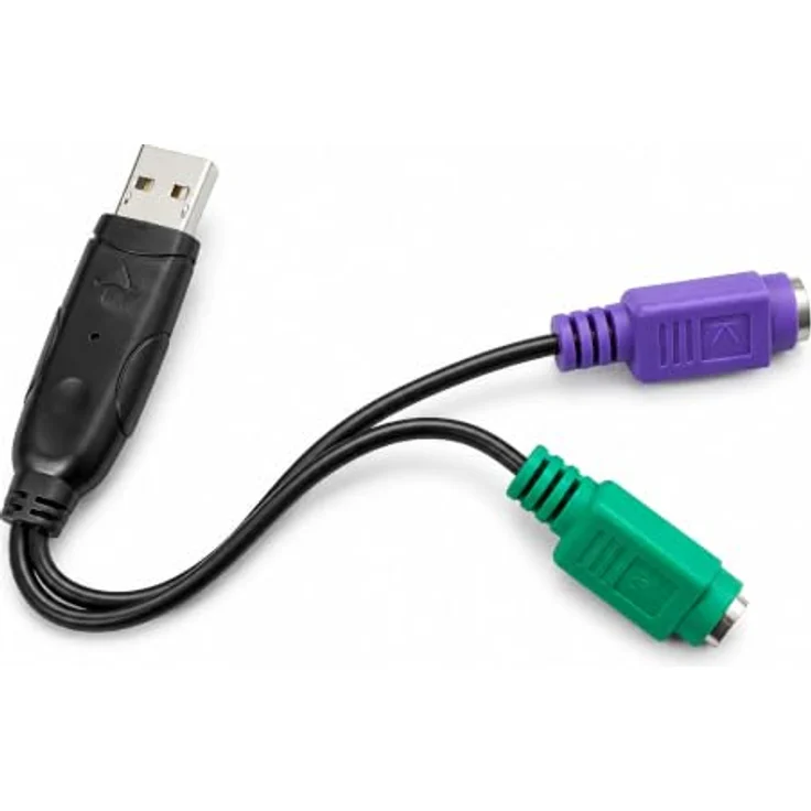 Aukson E28 USB auf 2X PS/2 Adapter Konverter für Tastatur und Maus, Plug & Play, kompatibel mit Windows und Mac OS X, 20 cm Kabel – Bild 3