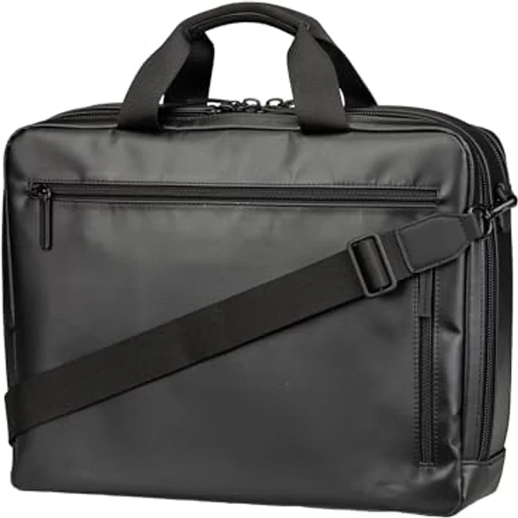 Jost Tolja Aktentasche 38 cm, Laptopfach für Notebooks, Schwarz – Bild 2