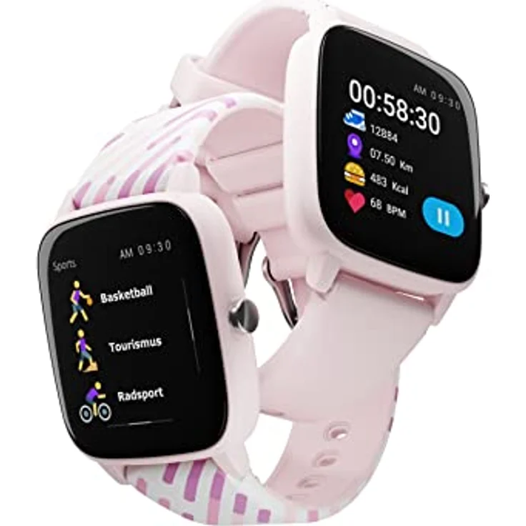 Lamax BCool Children's Smart Watch - Pink for kids (36.50 mm, Kunststoff), Sportuhr + Smartwatch – Bild 4