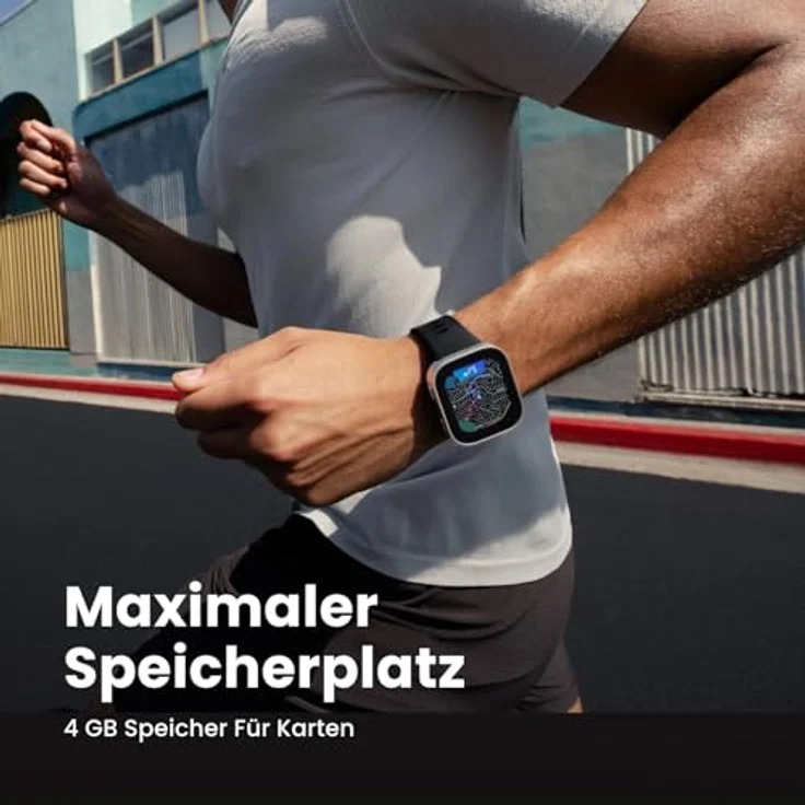 Amazfit Bip Max, Smartwatch mit 2,07" AMOLED Display, GPS, Bluetooth und 20 Tagen Akkulaufzeit, schwarz – Bild 5