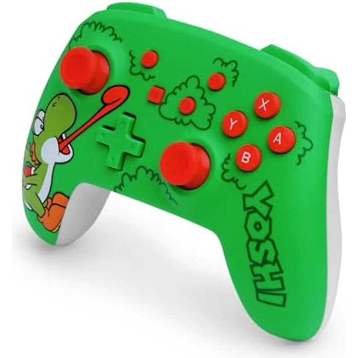 PowerA Kabelloser PowerA-Controller für Nintendo Switch - Hungriger Yoshi, ergonomisches Design, 40 Stunden Spielzeit, kabellose Freiheit, offiziell lizenziert – Bild 5
