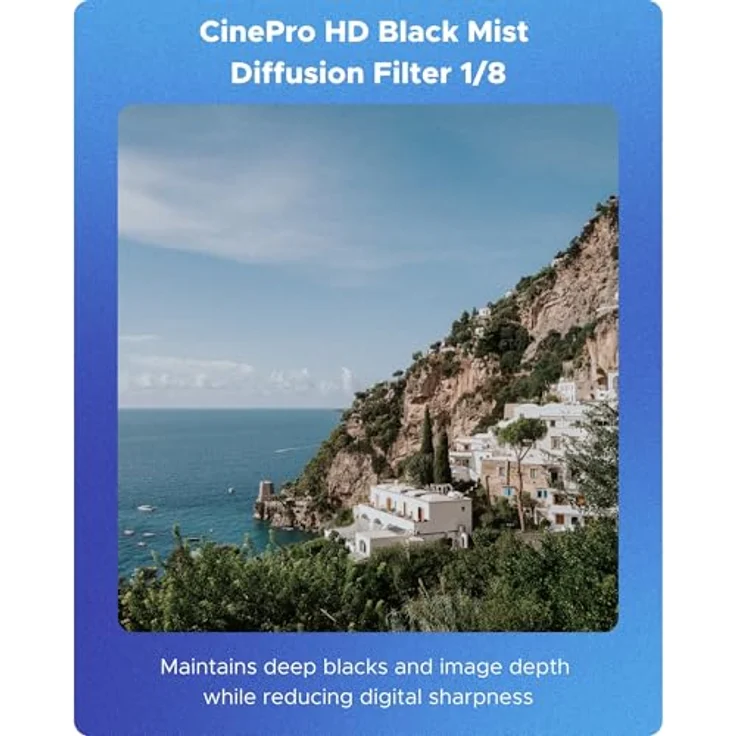 Hoya CineProHD BlackMist 52mm 1/8, Kamera-Filter für filmische Effekte mit Glanzlichtern und Weichzeichnung – Bild 5