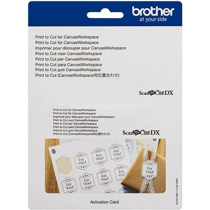 Brother Print to Cut-Aktivierungskarte für ScanNCut SDX – Optimale Konturen-Erkennung für A3-Formate, mehrfach ausführbar