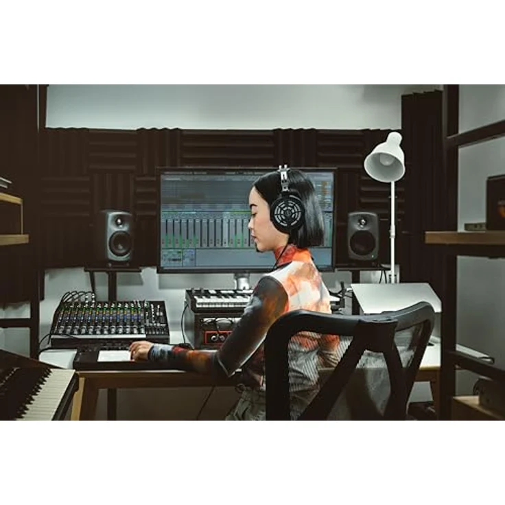 Audio-Technica ATH-R30x, ohrumschließender Referenzkopfhörer mit 40 mm Treiber, Frequenzbereich 15-25.000 Hz, schwarz – Bild 6