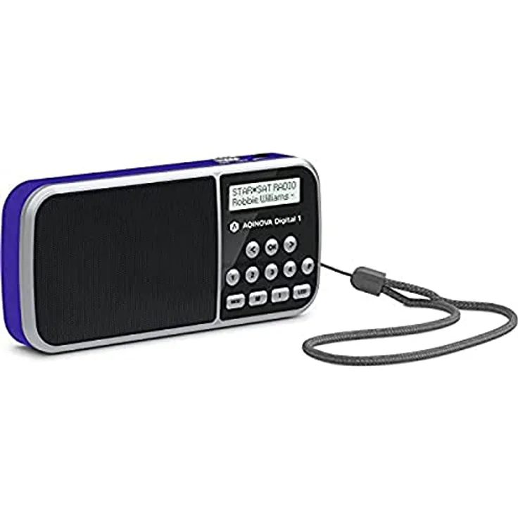 TechniSat AQINOVA Digital 1, DAB+ Radio mit wechselbarem Akku, schwarz
