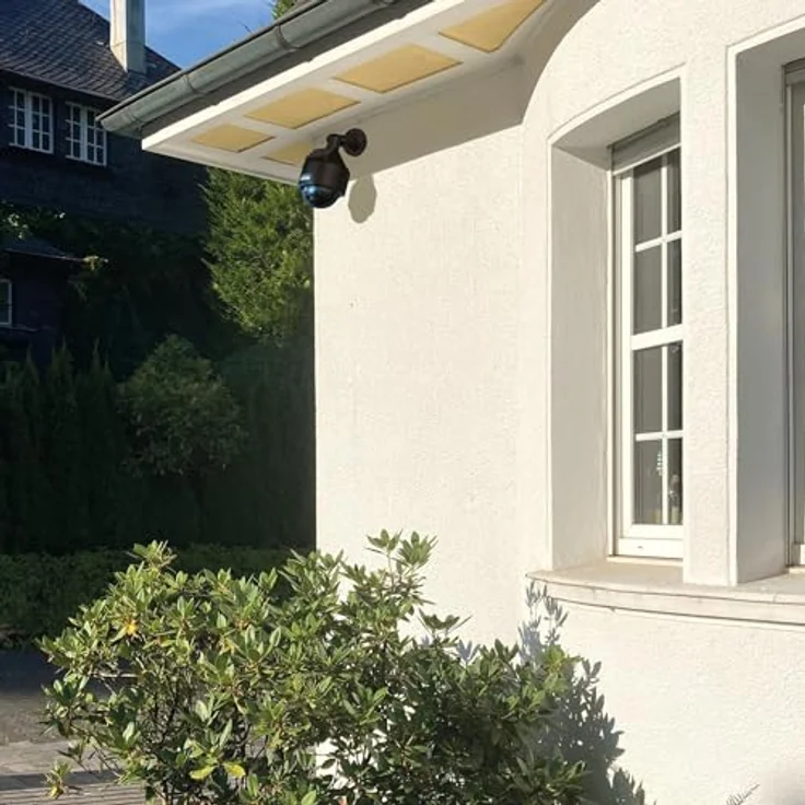 BASI Dummy Kamera Attrappe, Solarbetriebene Überwachungskamera mit rotem Blinklicht, 2-tlg. Set, IP23 geprüft – Bild 5