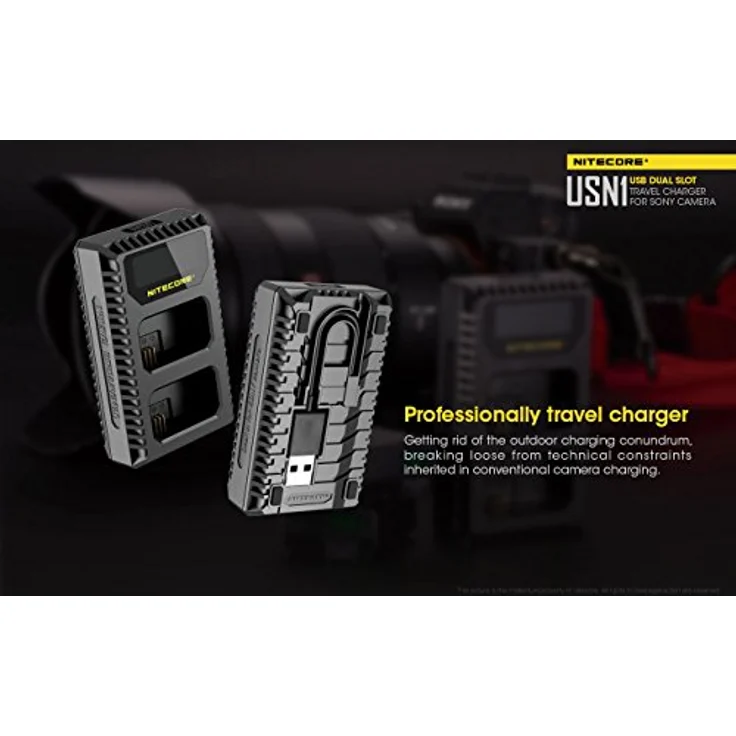 Nitecore USN1 - USB-Ladegerät für Sony Kamera Akkus – Bild 4