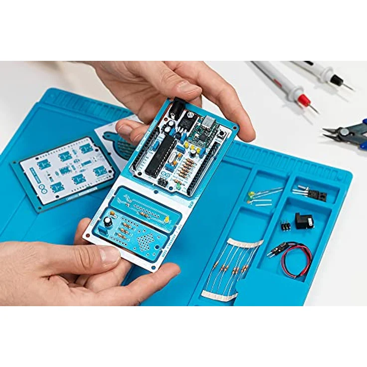 Arduino Make-your-UNO-Kit (AKX00037), Bausatz zum Selbstbau eines Arduino UNO und Synthesizers, inklusive Anleitung und Lernmaterialien – Bild 6