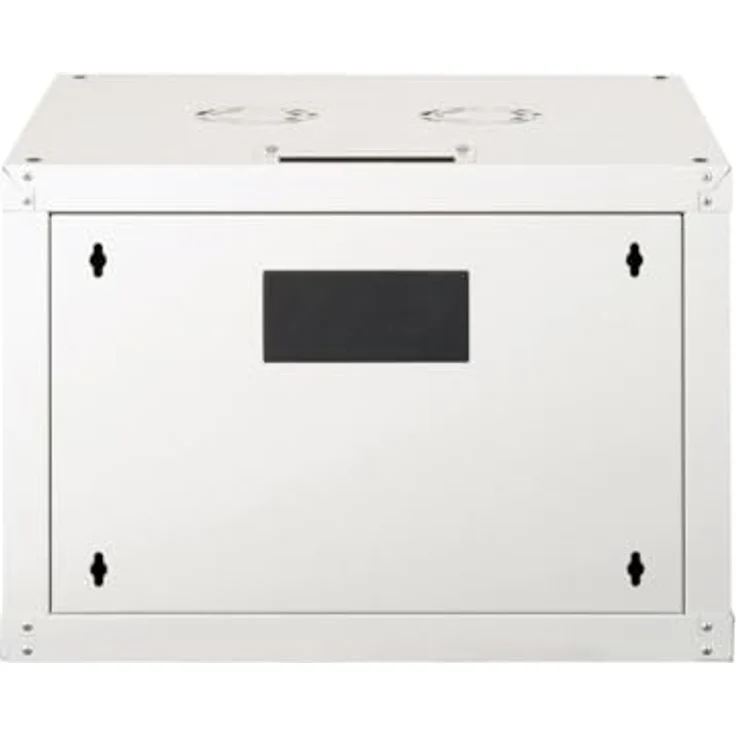 Equip Netzwerkschrank 19" 07U 600x600mm Glastür grau - Optimal für jeden Raum, vormontiert mit gehärteter Glasfronttür – Bild 3