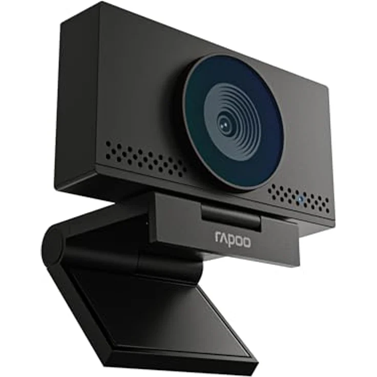 Rapoo XW4KAF, USB Webcam 4K mit UHD 3024p Auflösung, Doppelmikrofon mit Rauschunterdrückung, 75° Sichtfeld, Autofokus, Abdeckung, für Meetings und Streaming, PC und Mac – Bild 4