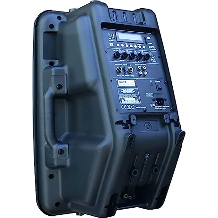 E-Lektron JAD30-B Sound-Anlage USB/SD & Bluetooth Soundsystem, 400W RMS Bi-Amp Enstufe in stabilem Kunststoffgehäuse, schwarz – Bild 3