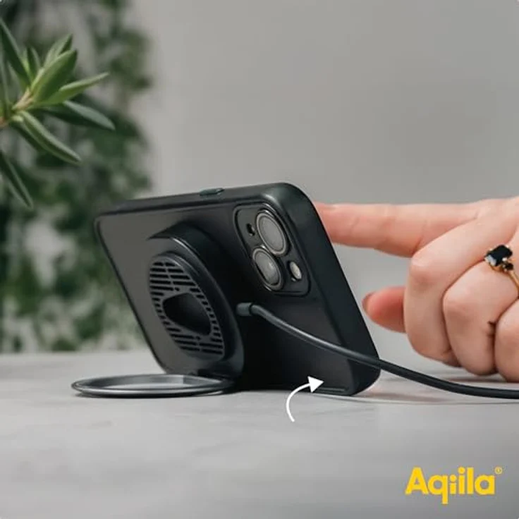 Aqiila Chargebird QC1, 3-in-1 Wireless Charger mit Qi2 Technologie, 15 W, Schwarz – Bild 8