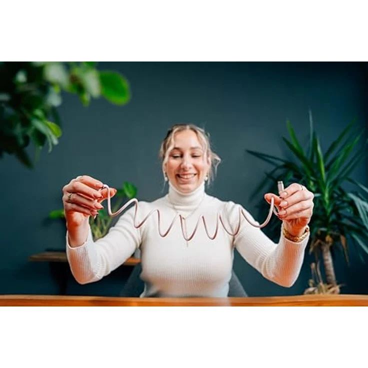 Verbatim Sync & Charge Cable USB-C to USB-C 100W Magnetic 120 cm - Pink, Verbatim USB-Kabel – Bild 5