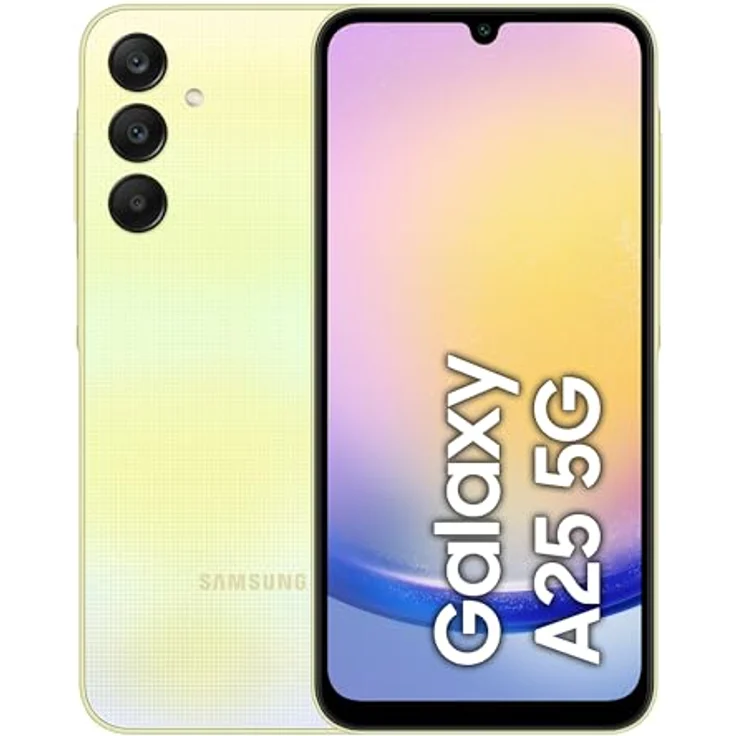 Samsung Galaxy A25 5G Smartphone, Simlockfrei ohne Vertrag 128 GB, Gelb – Bild 1