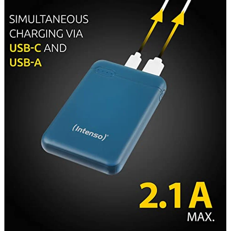 Intenso 7313527 Powerbank XS 5000, externes Ladegerät (5000mAh, geeignet für Smartphone/Tablet PC/MP3 Player/Digitalkamera) Petrol – Bild 4
