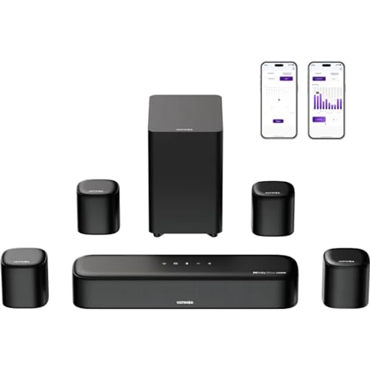 Ultimea Ultimea Aura A60, 7.1 Bluetooth Soundbar mit Surround Sound für TV und Gaming