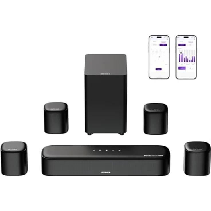 Ultimea Ultimea Aura A60, 7.1 Bluetooth Soundbar mit Surround Sound für TV und Gaming – Bild 1