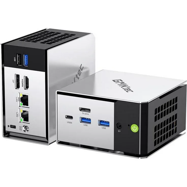 GMKtec M8 Mini-PC, Ryzen 5 PRO 6650H, 16GB RAM, 512GB SSD, unterstützt 3 x 8K-Monitore, Wi-Fi 6E, Bluetooth 5.2
