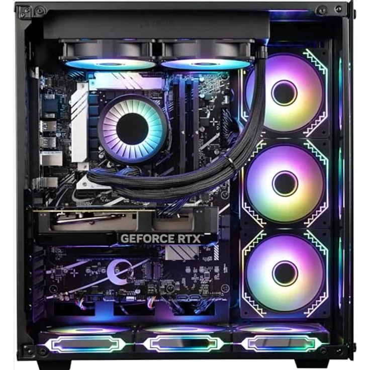 Kiebel Panorama V, Desktop-PC mit AMD Ryzen 9 5900X, 32 GB RAM, 1000 GB SSD und GeForce RTX 4060, Schwarz – Bild 8