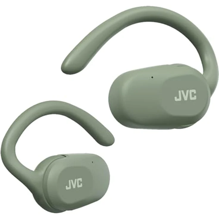 JVC HA-NP40T-GU, Kabellose In-Ear Kopfhörer mit 26 h Akkulaufzeit, spritzwasserfest, grün – Bild 1