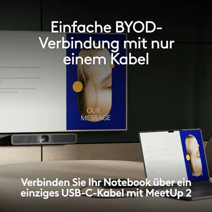 Logitech Active USB-Kabel, 5 Meter, 24 Pin USB-C (M) zu 24 Pin USB-C (M), ultraschnelle Datenübertragung über USB 3.1 – Bild 3