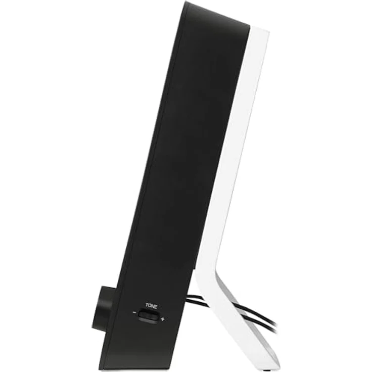 Logitech Z200 Kabelloser PC-Lautsprecher, 2.0 Stereo Sound, 10 Watt Spitzenleistung, 3,5 mm Eingang, Kopfhörerbuchse, Easy-Switch Feature, UK Stecker, PC/TV/Tablet/Handy - Schwarz – Bild 5