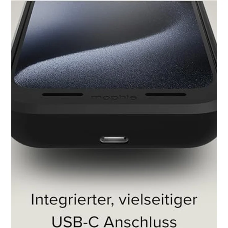 mophie Juice Pack TPU Back Cover Schwarz für Apple iPhone 16 Pro Max, Smartphone Hülle mit zusätzlichem Akku und Fallschutz, Schwarz – Bild 14