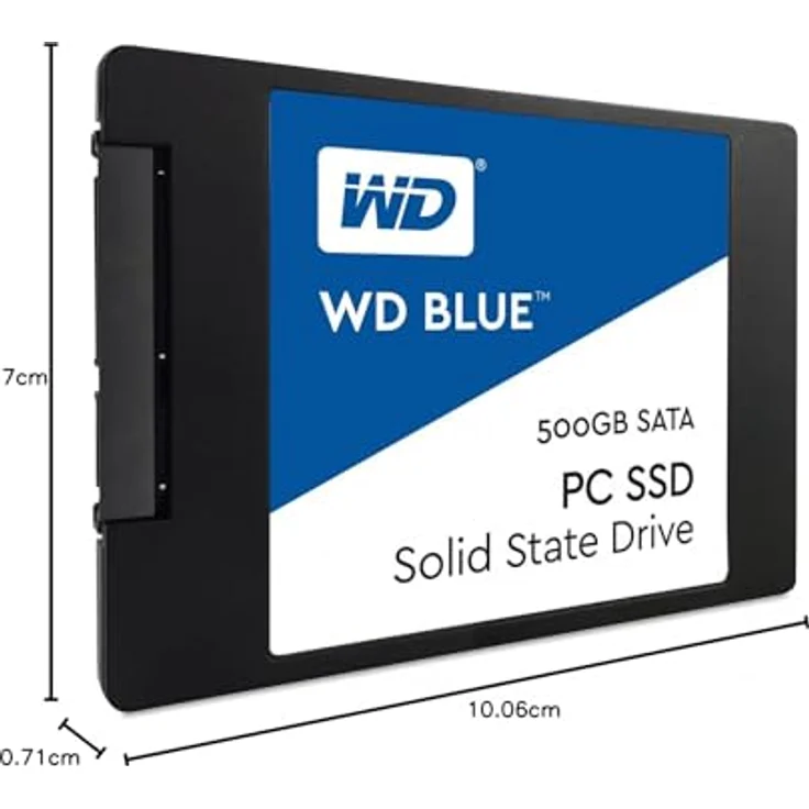 WD Blue PC SSD WDS500G1B0A - Solid-State-Disk - 500 GB - intern - 2.5 Zoll (6.4 cm) - SATA 6Gb/s (WDS500G1B0A) – Bild 4