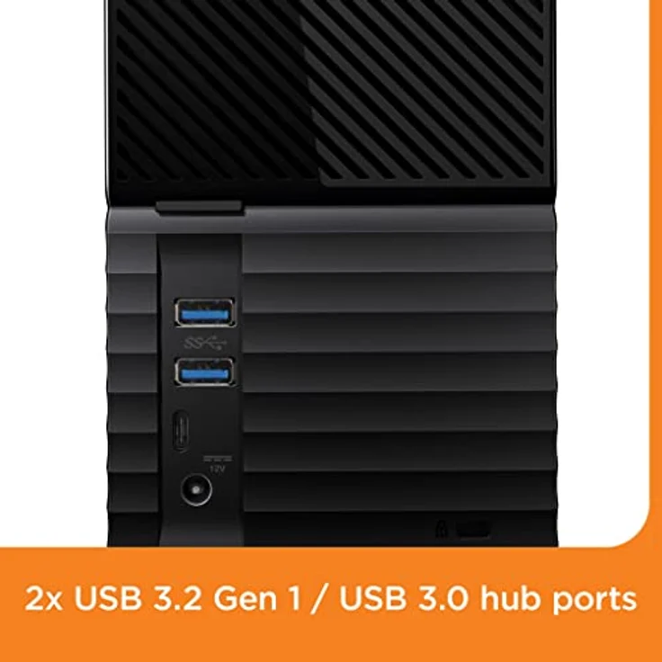 WD 44TB My Book DuoDesktop RAID Externe Festplatte USB 3.2 Gen 1 – Bild 5