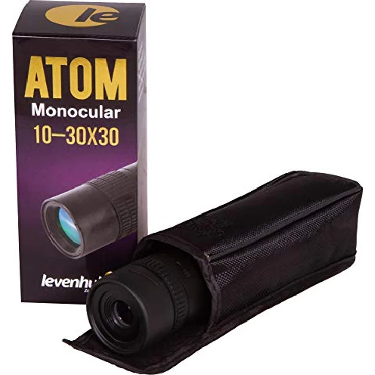 Levenhuk Atom 10-30x30 Monocular Fernglas, stufenlos verstellbare Vergrößerung von 10- bis 30-fach, leichtes Kunststoffgehäuse mit Gummibeschichtung – Bild 9