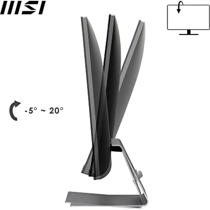 MSI Modern MD271ULDE 27 Zoll Flat LED Monitor, UHD (3840x2160), IPS Panel, USB-C 65 W, 60 Hz, Adaptive-Sync, Grau – Bild 5