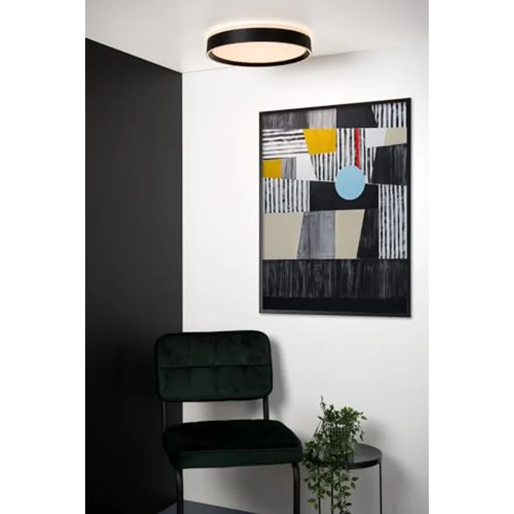 LUCIDE NURIA Deckenleuchte Ø 40 cm LED Dim. 1x24W 2700K 3 StepDim Schwarz – Bild 4
