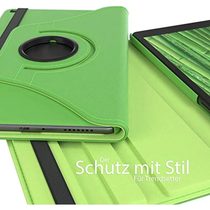 EAZY CASE - Tablet Hülle kompatibel mit Samsung Galaxy Tab 8.0 Zoll (2019) - Slim Fit Case, Einstellbarer Betrachtungswinkel, tragbare Tablet Tasche, Hardcover Schutztasche in Grün – Bild 5