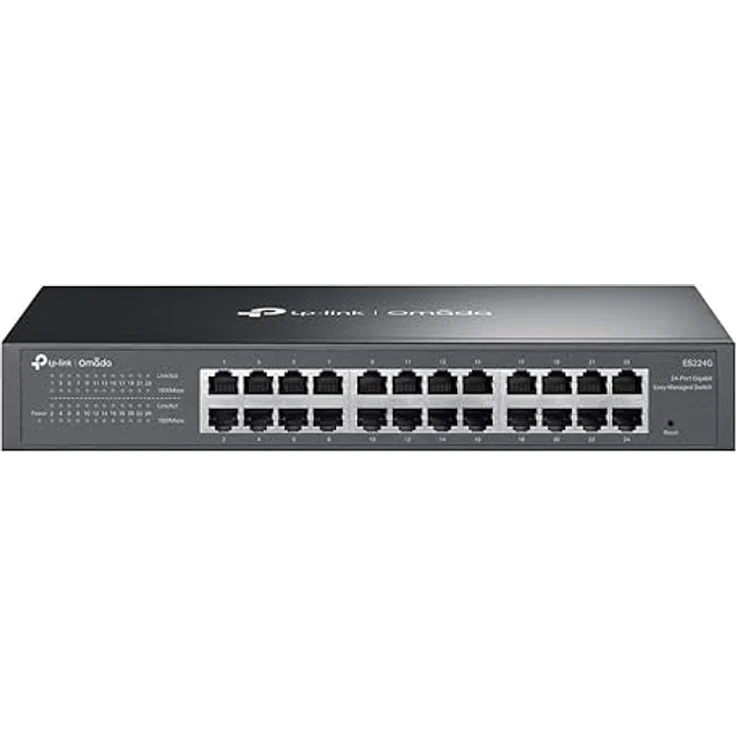 TP-Link Omada ES224G, 24-Port Gigabit Managed Switch mit Layer 2 Switching und QoS, Schwarz – Bild 1