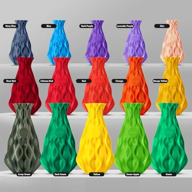 ERYONE PLA Filament 1.75 mm, 3D Drucker Filament mit Maßgenauigkeit +/- 0,03 mm, 1 kg Spule, Gelb – Bild 3
