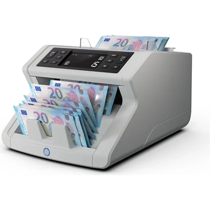 Safescan 2250 Geldzählmaschine, Banknotenzähler mit 3-facher Echtheitsprüfung, zählt sortierte Banknoten aller Währungen – Bild 1