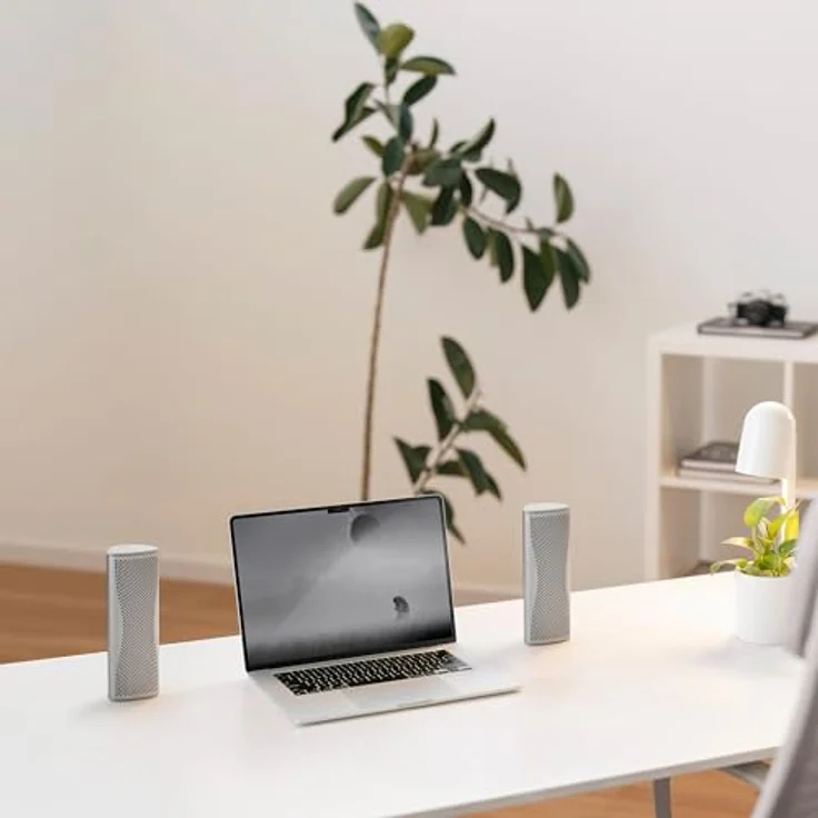 KEF Muo High-Fidelity Premium tragbarer Bluetooth-Lautsprecher, Silver Dusk | Bluetooth 5.4 aptX Adaptive | IP67 wasserdicht | 24 Std. Wiedergabezeit | USB-C | für zu Hause und unterwegs – Bild 5