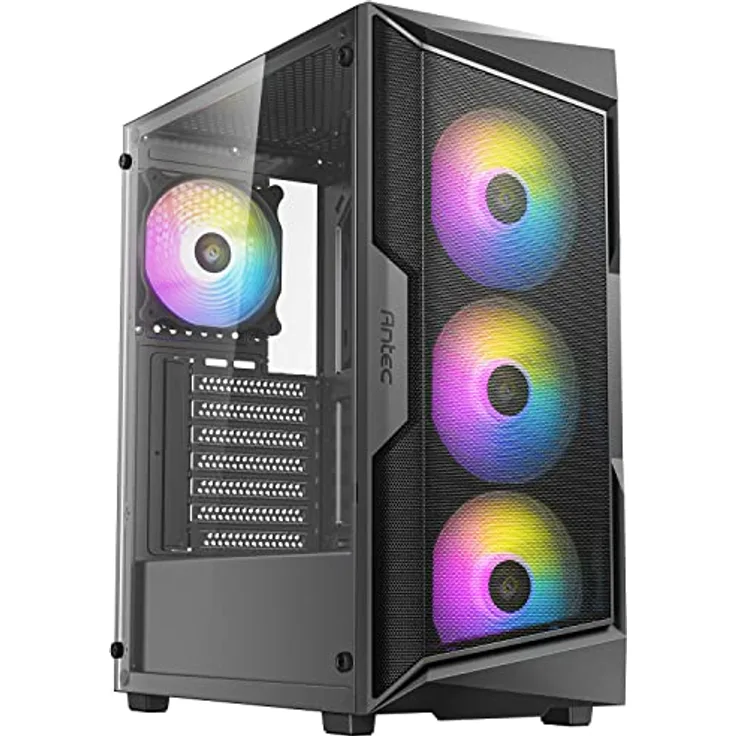 ANTEC AX Series AX61 Elite, Netz-Frontplatte mit hohem Luftstrom, 4x120 mm ARGB-Lüfter im Lieferumfang enthalten, 360 mm Kühlerunterstützung, Mid-Tower ATX-Gaming-Gehäuse - Preisvergleich