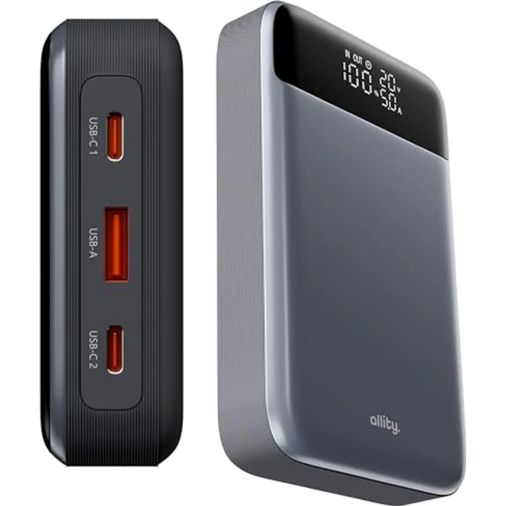 FOREVER Allity Powerbank APB-200 PD QC 130W 19200 mAh Grau - Schnelles Laden für Laptops und Smartphones – Bild 7
