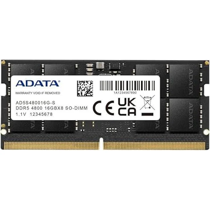 Adata SO-DDR5 16GB 4800-40 Premier Single Tray DDR5-RAM, Schwarz – Bild 3