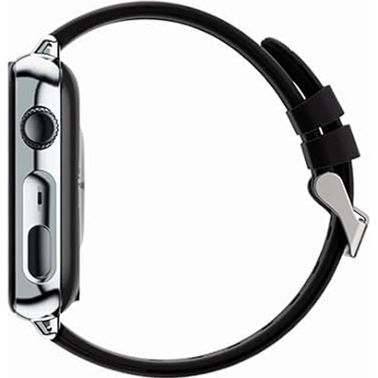 SaveFamily SaveWatch Plus 2, Smartwatch für Kinder mit GPS-Tracker, 8 MP Kamera, Anrufen, WhatsApp, Spotify, silbernes Zifferblatt und schwarzes Silikonarmband – Bild 3