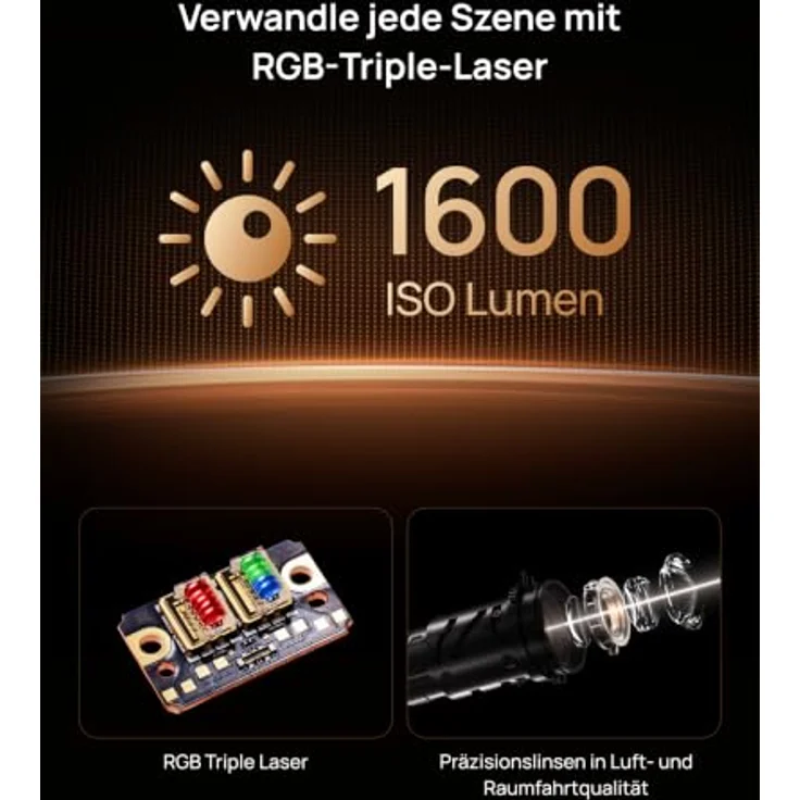 XGIMI Elfin Flip 4K Beamer, Laser Projektor mit Harman Kardon Sound, Google TV und 1 ms Latenz, kompakt für Outdoor und Tageslicht – Bild 4