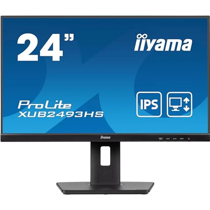 iiyama Prolite XUB2493HS-B6 60,5cm 23,8" IPS LED-Monitor Full-HD 100Hz HDMI DP Slim-Line Höhenverstellung Pivot schwarz – Bild 2