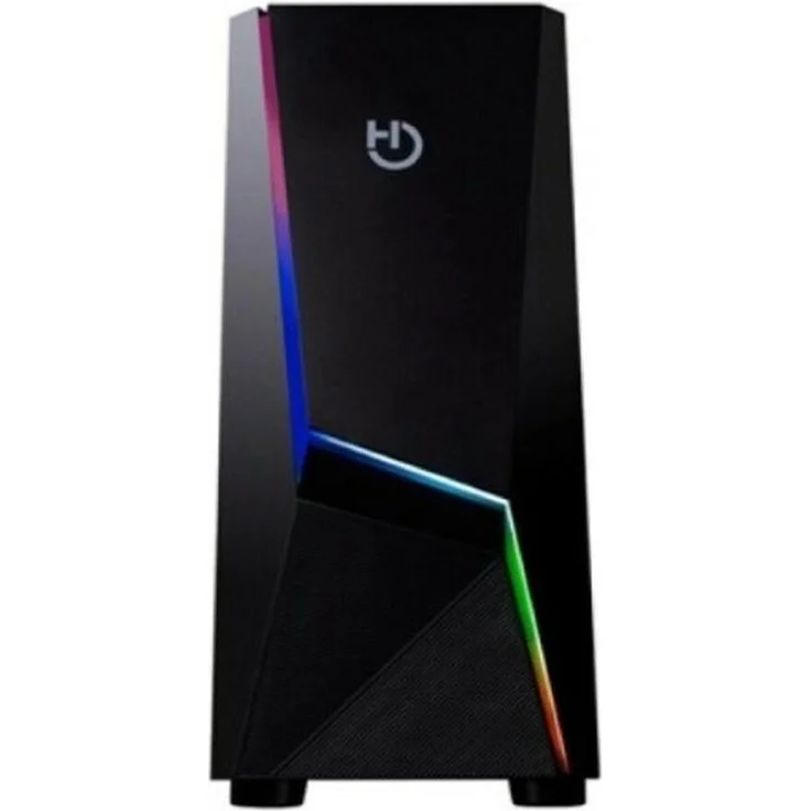 Hiditec Caja ATX V20 Pro ARGB, Semi-Tower PC Gehäuse mit gehärtetem Glas, RGB-Beleuchtung und Unterstützung für ATX/Micro-ATX