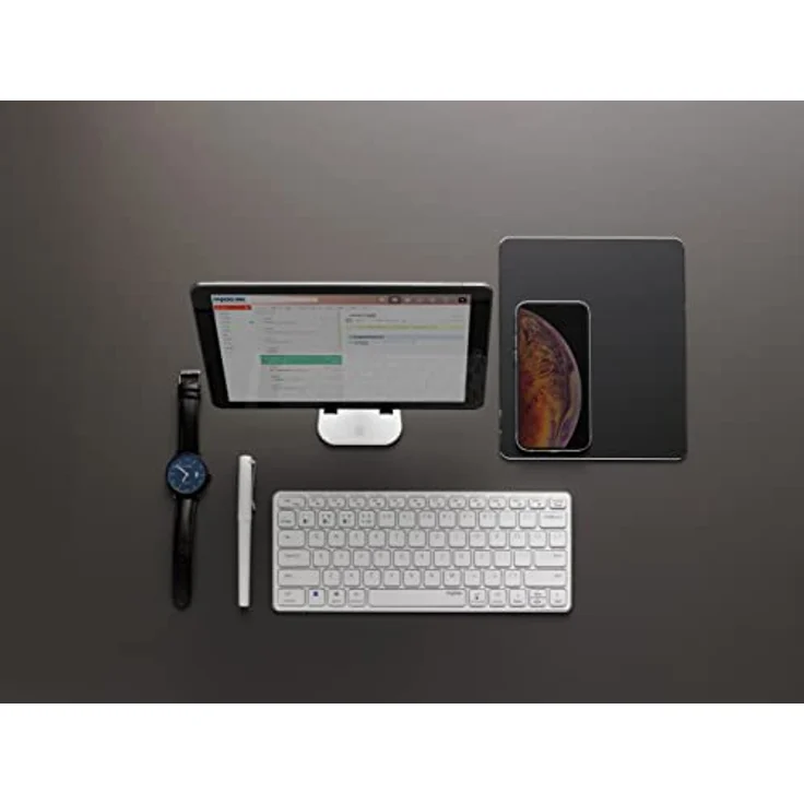 Rapoo E9600M Weiß Kabellose Multimodus Tastatur (Deutsch QWERTZ) – Bild 7